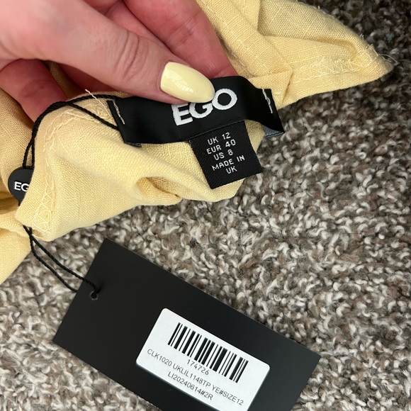 Yellow Off-Shoulder Ruffle Top - Picture 6 of 6